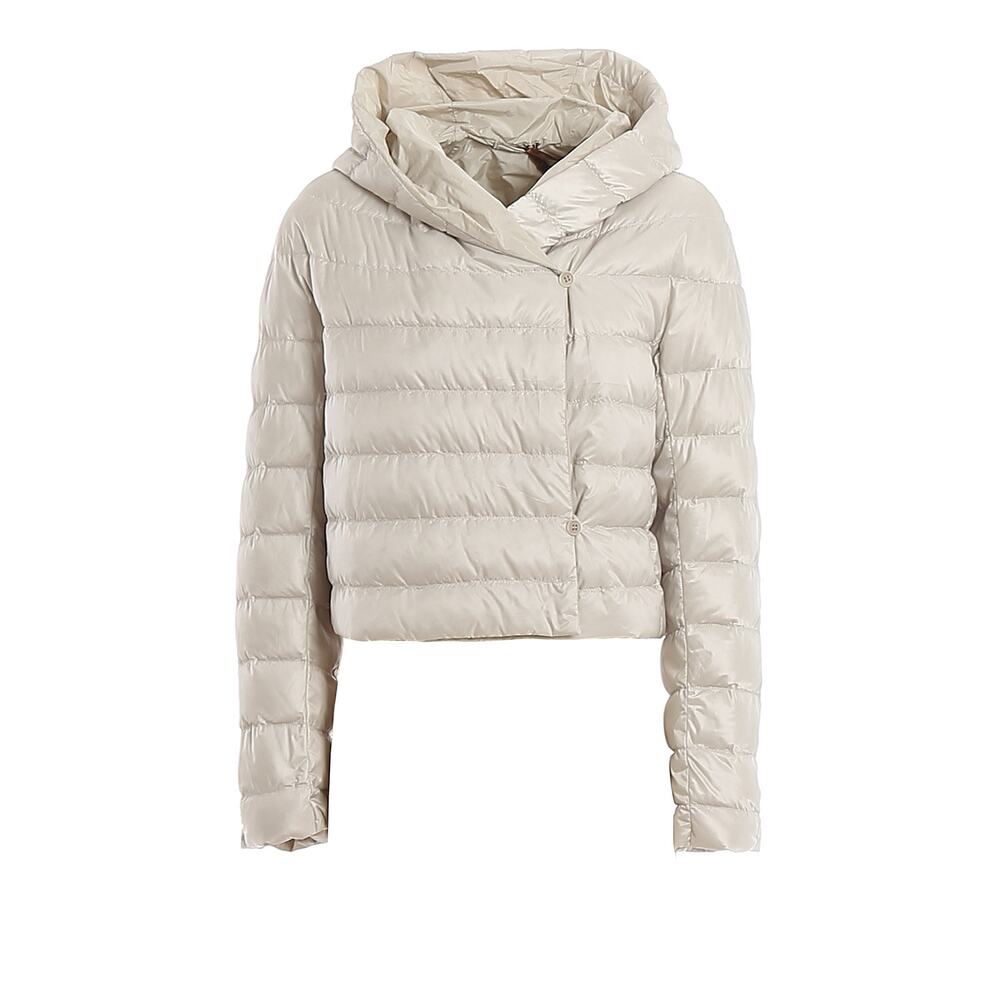 Max Mara “B-soft” Cropped Puffer Jacket – Cream – Size IT 2